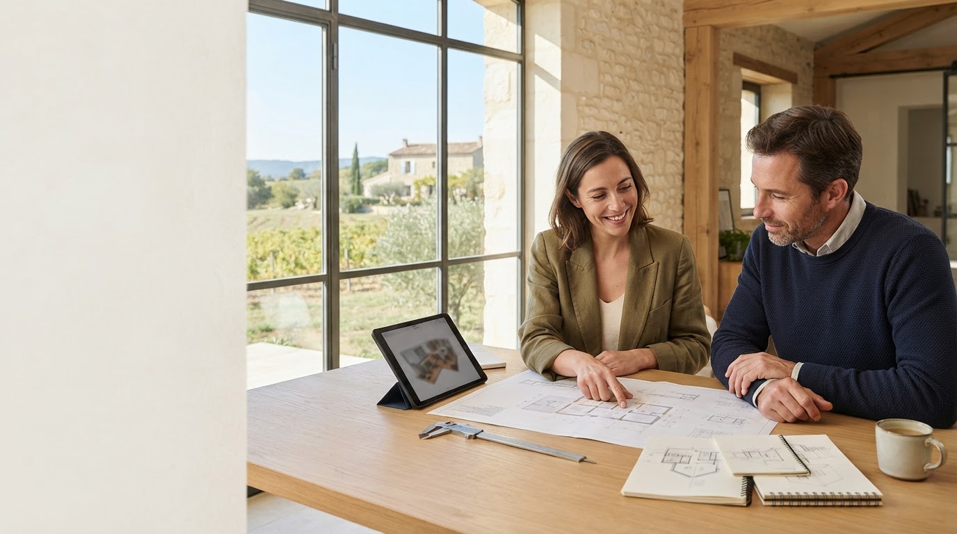 Lamparo — tablette affichant un graphique de croissance financière dans un bureau professionnel